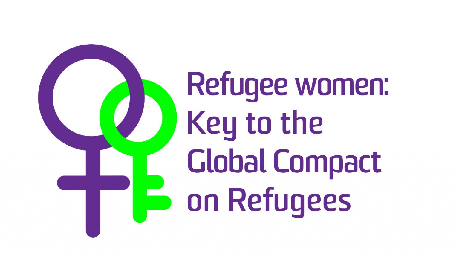 Refugee Women: Key to the Global Compact on Refugees Logo